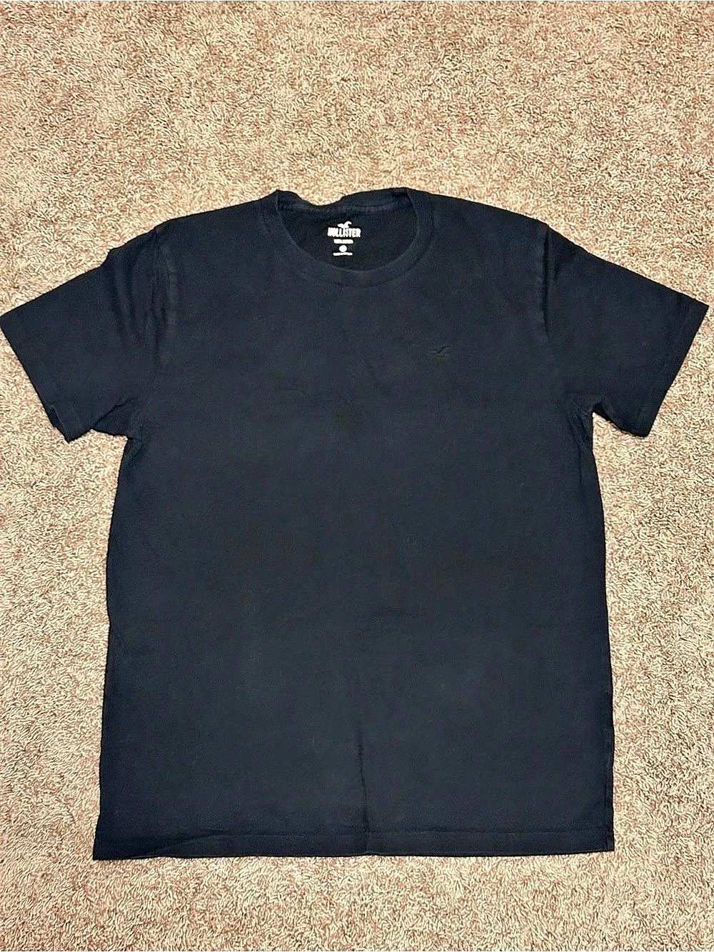 Hollister Short Sleeve Cotton Tee in Black Small Like New